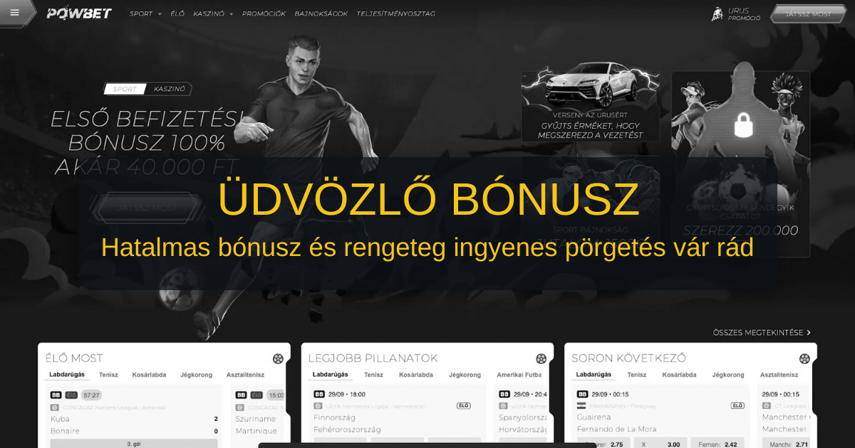Casino Powbet welcome bonus